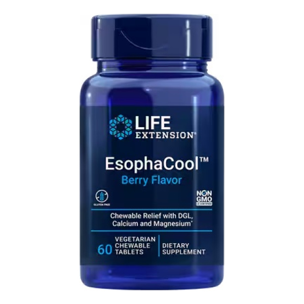 EsophaCool, Berry (EAN 737870203315) - 60 vegetarian chewable tabs