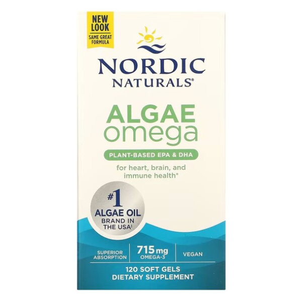 Algae Omega, 715mg Omega 3 - 120 softgels
