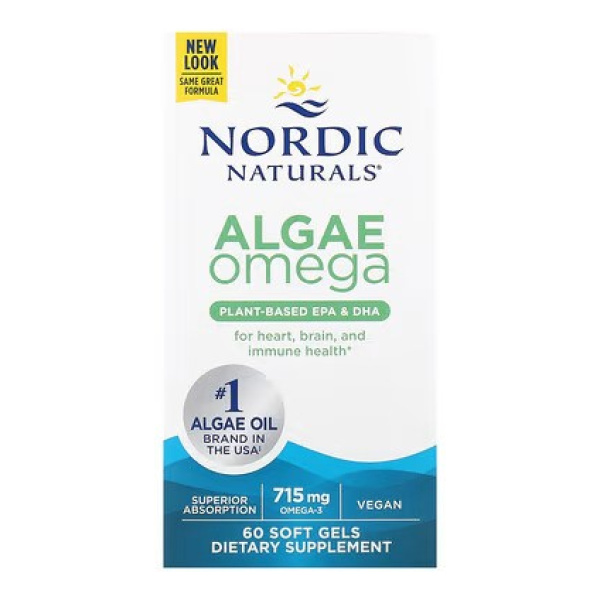 Algae Omega, 715mg Omega 3 - 60 softgels