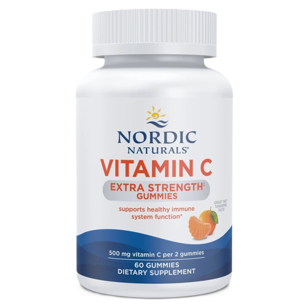Vitamin C Extra Strength Gummies, Tangerine - 60 gummies