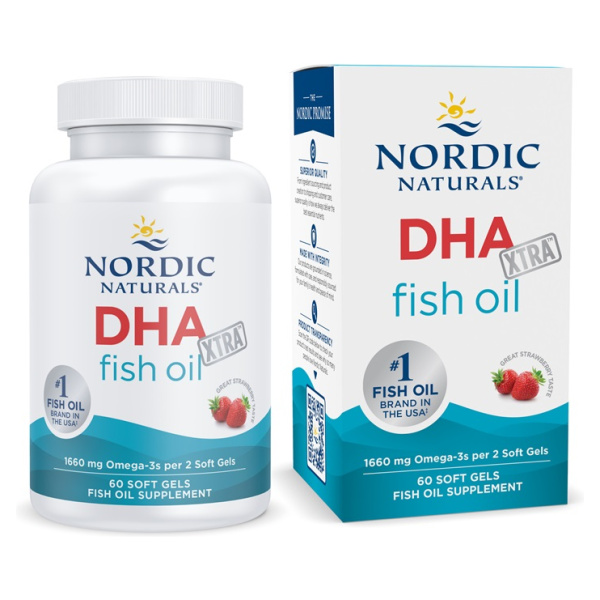 DHA Xtra, 1660mg Strawberry - 60 softgels
