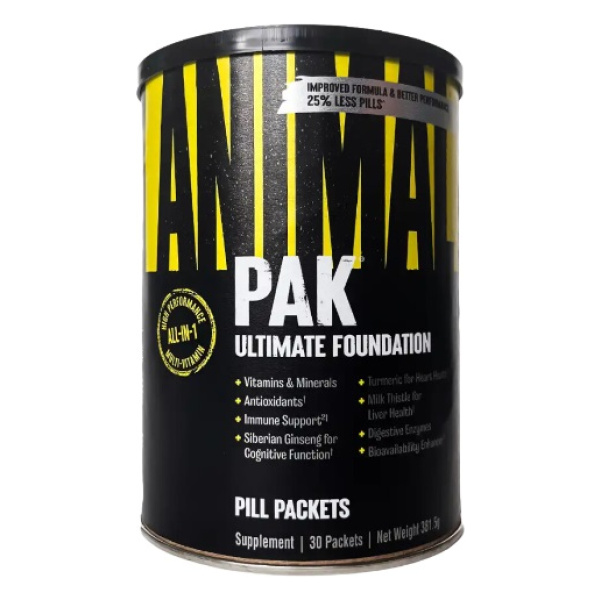 Animal Pak, Packs - 30 packs