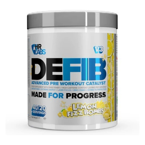 Defib V3 - Advanced Pre Workout Catalyst, Lemon Fizz Bombs - 440g