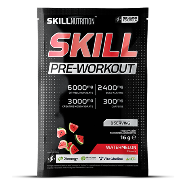 Skill Pre-Workout, Watermelon - 16g (1 serving)