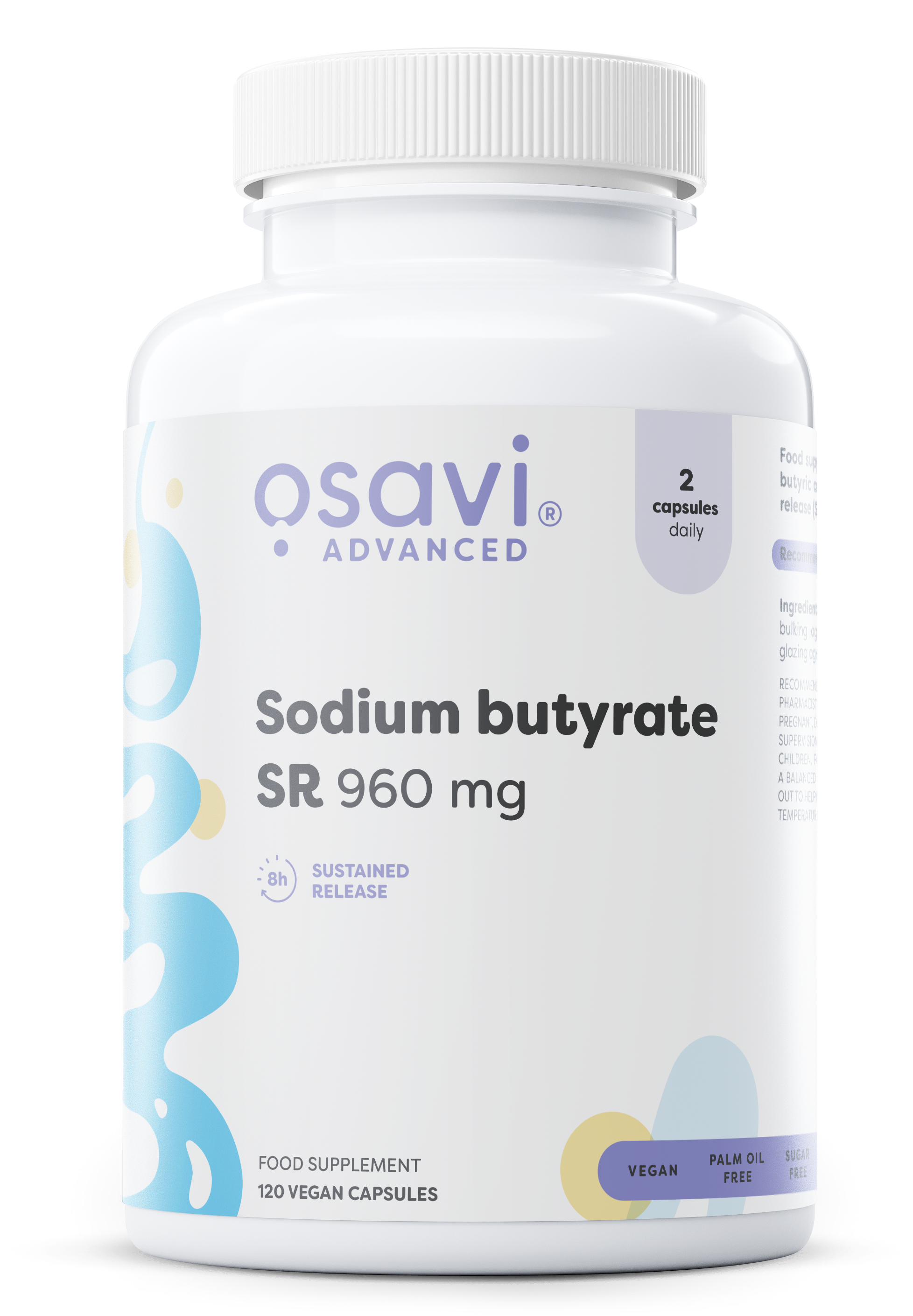 Sodium butyrate SR, 960mg - 120 vegan caps