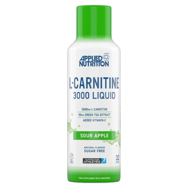 L-Carnitine Liquid 3000, Sour Apple - 480 ml.