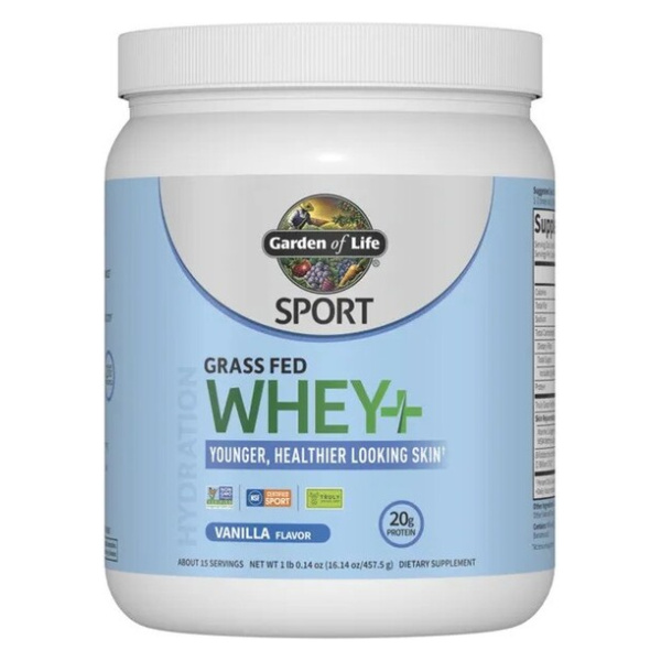 Sport Grass Fed Whey+ Skin, Vanilla - 457g