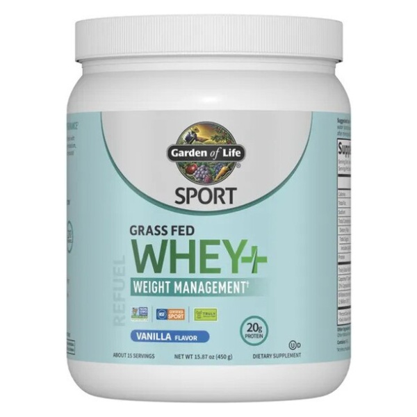 Sport Grass Fed Whey+ Weight Management, Vanilla - 450g