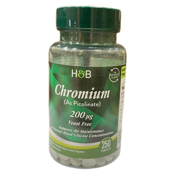 Chromium Picolinate, 200mcg - 250 tabs