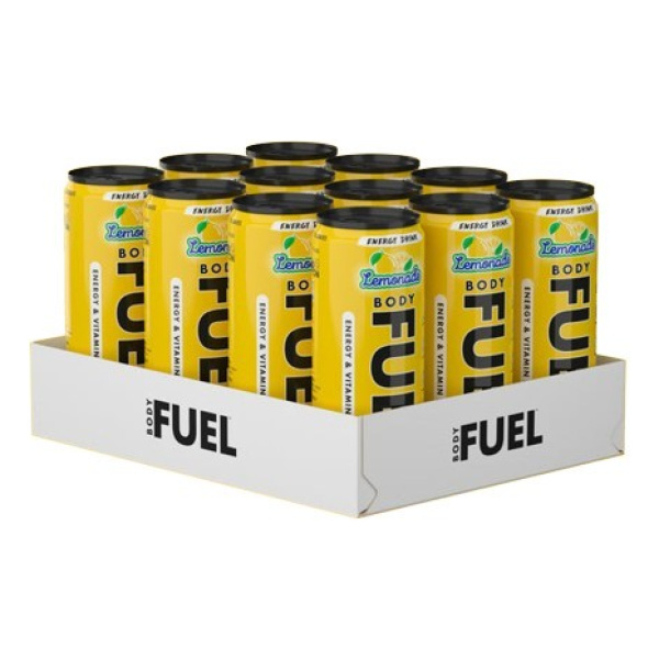 Bodyfuel Energy Cans, Lemonade - 12 x 330 ml.