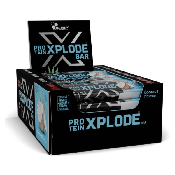 Protein Xplode Bar, Coconut - 25 x 40g