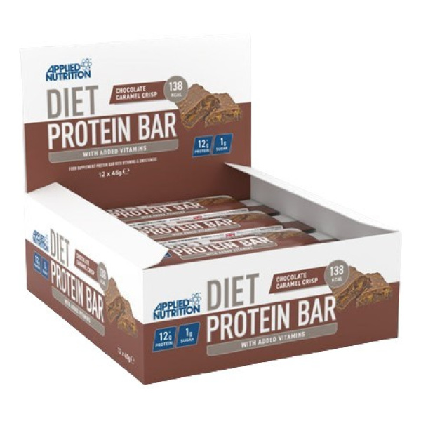 Diet Protein Bar, Chocolate Caramel Crisp - 12 x 45g