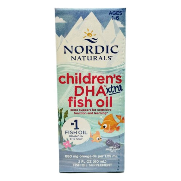 Children's DHA Xtra Fish Oil, 880mg Berry Punch - 60 ml.
