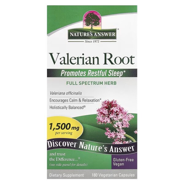 Valerian Root, 1500mg - 180 vcaps