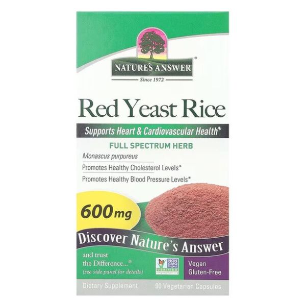 Red Yeast Rice, 600mg - 90 vcaps