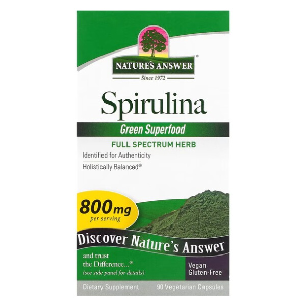 Spirulina, 800mg - 90 vcaps