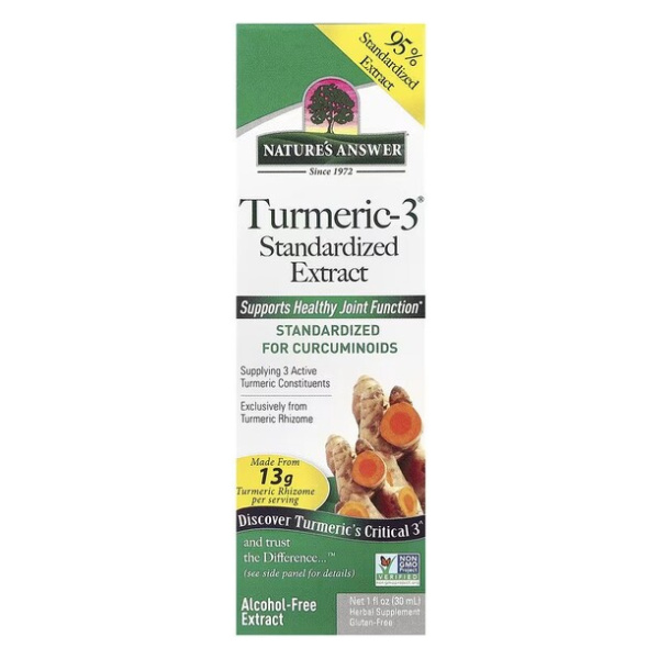 Turmeric-3 Standardized Extract - 30 ml.