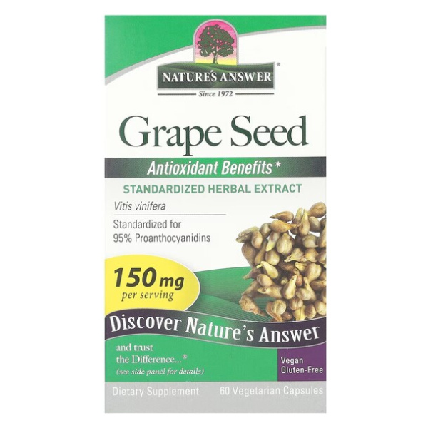 Grape Seed, 150mg - 60 vcaps