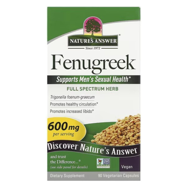 Fenugreek, 600mg - 90 vcaps