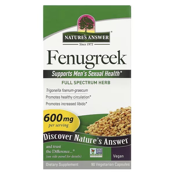 Fenugreek, 600mg - 90 vcaps