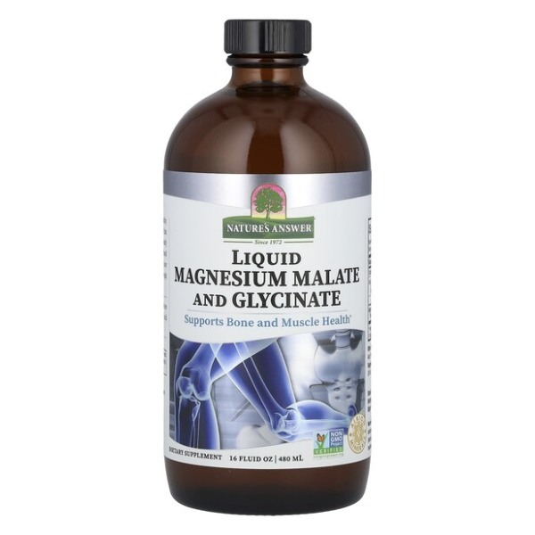 Liquid Magnesium Malate and Glycinate - 480 ml.