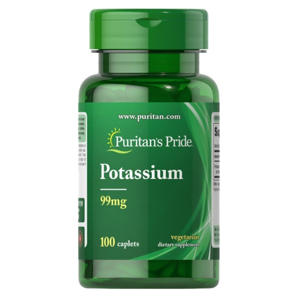 Potassium, 99mg - 100 caplets