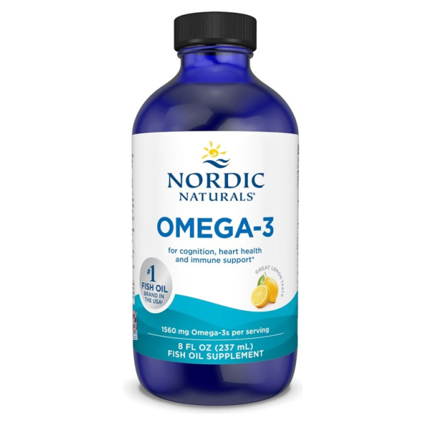 Omega-3, 1560mg Lemon - 237 ml.