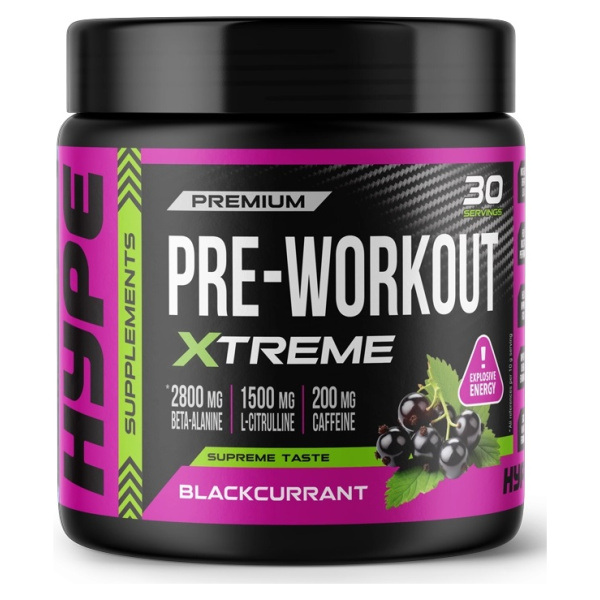 Pre-Workout Xtreme, Blackcurrant - 300g