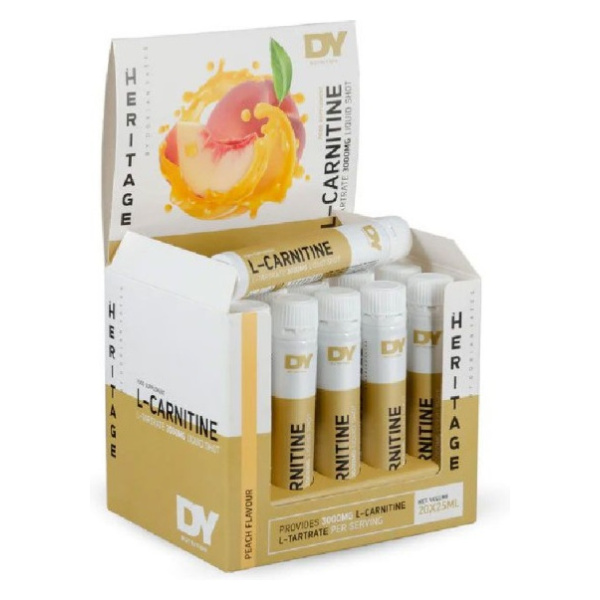 L-Carnitine Liquid Shot, Peach - 20 x 25ml.