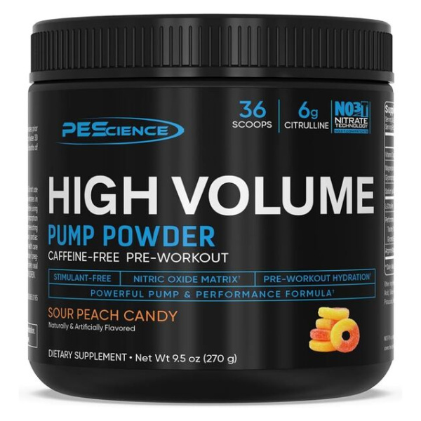 High Volume (New Formula), Sour Peach Candy - 270g