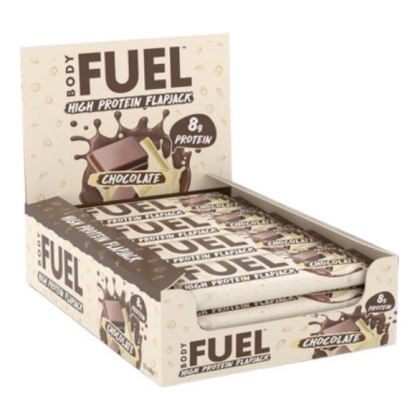 Bodyfuel Flapjack, Chocolate - 12 x 40g