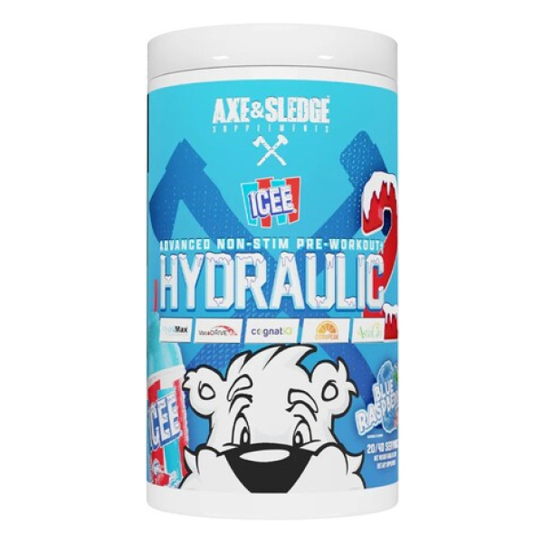 Hydraulic V2 Non-Stim Pre-Workout, ICEE Blue Raspberry - 450g