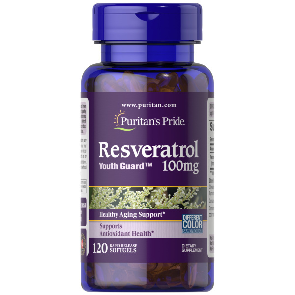 Resveratrol, 100mg - 120 softgels