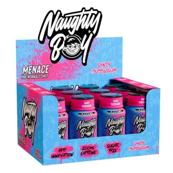 Menace Pre-Workout Shot, Candy Bubblegum - 12 x 60 ml.