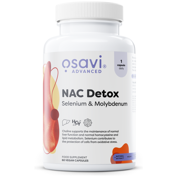 NAC Detox, Selenium & Molybdenum - 60 vegan caps