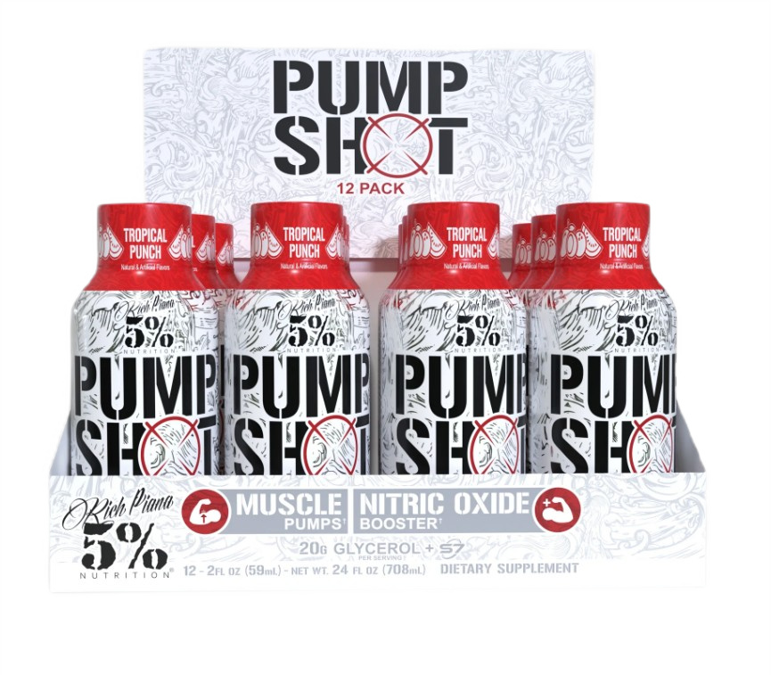 Pump Shot, Tropical Punch - 12 x 59 ml.