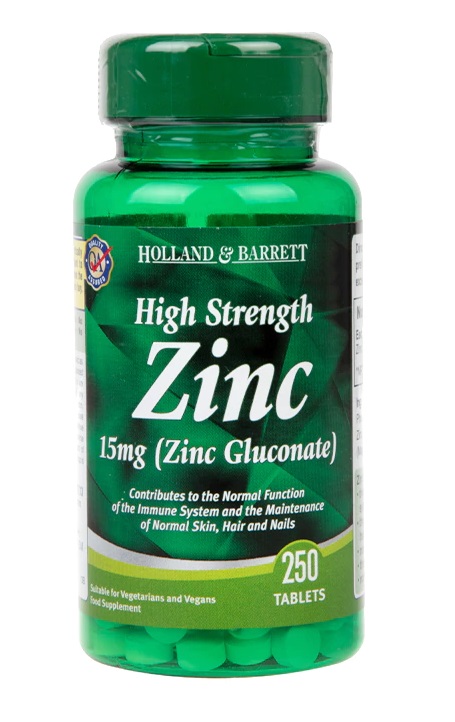 High Strength Zinc, 15mg - 250 tablets