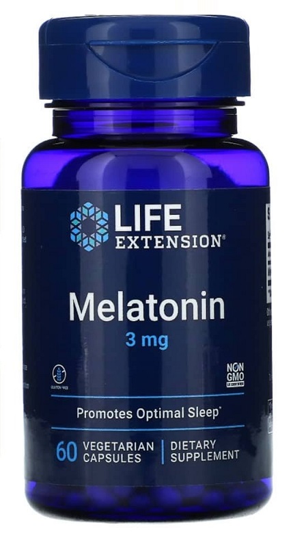 Melatonin, 3mg - 60 vcaps