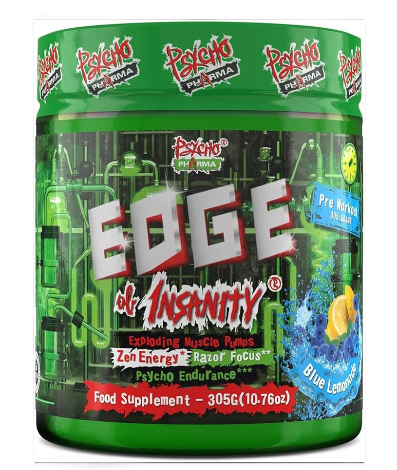 Psycho Pharma Edge of Insanity, Blue Lemonade - 305g