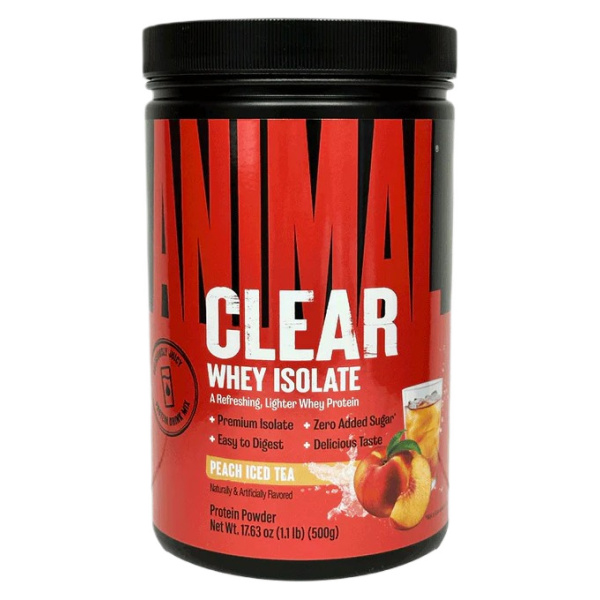 Animal Clear Whey Isolate, Peach Iced Tea - 500g