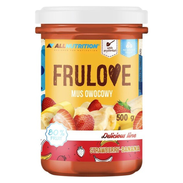 Frulove Mousse, Strawberry-Banana - 500g