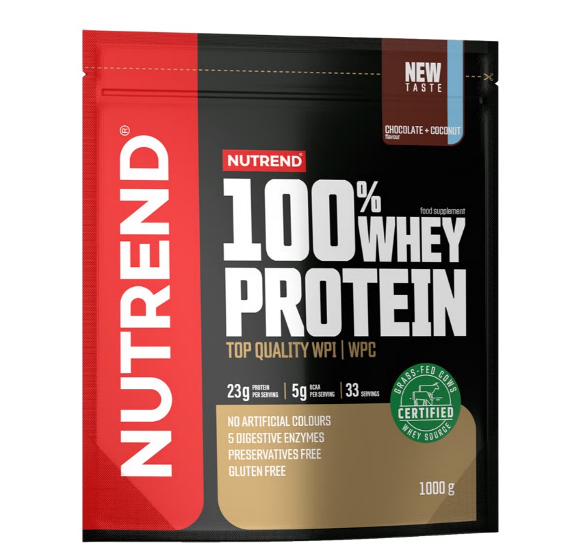 100% Whey Protein, Chocolate + Coconut - 1000g