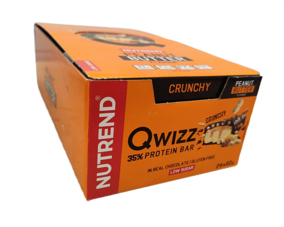 Qwizz 35% Protein Bar, Peanut Butter - 24x 60g