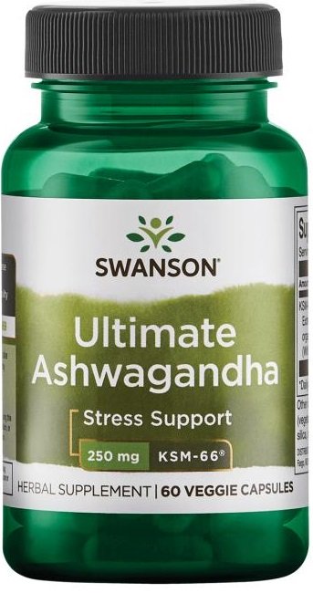 Ashwagandha Ultimate KSM-66, 250mg - 60 vcaps