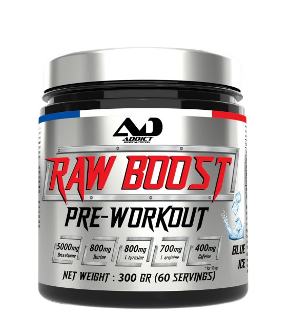 Raw Boost Pre-Workout, Blue Ice - 300g