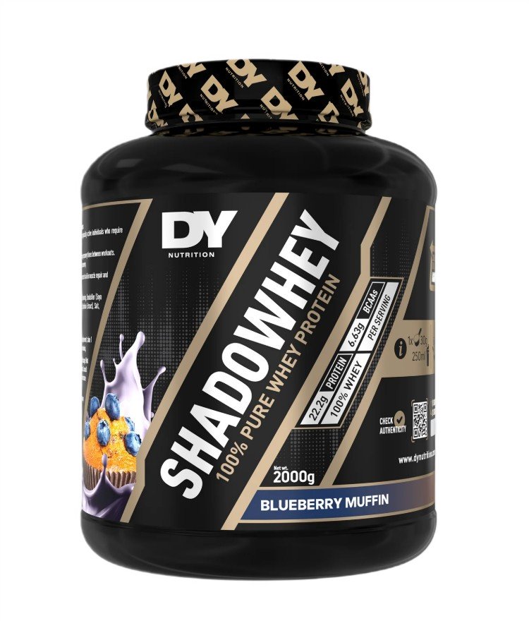 ShadoWhey 100% Pure Whey Protein, Blueberry Muffin - 2000g