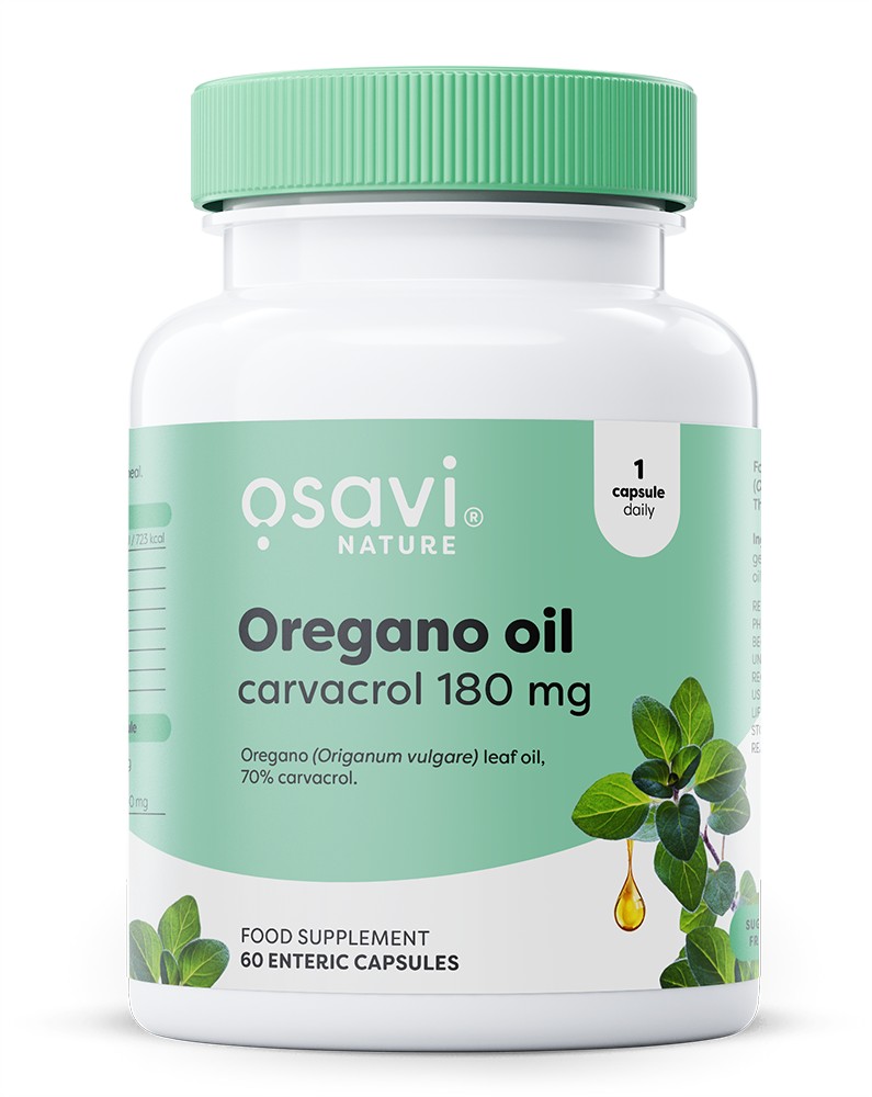Oregano Oil Carvacrol, 180mg - 60 enteric caps