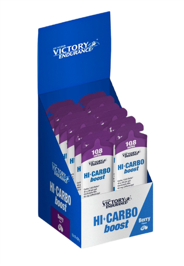 HI Carbo Boost, Berry - 12 x 76g