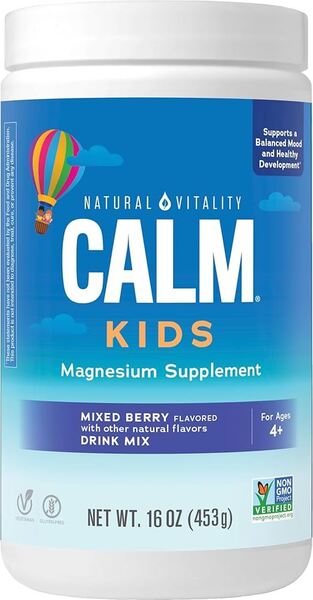 Natural Calm Kids, Mixed Berry - 453g