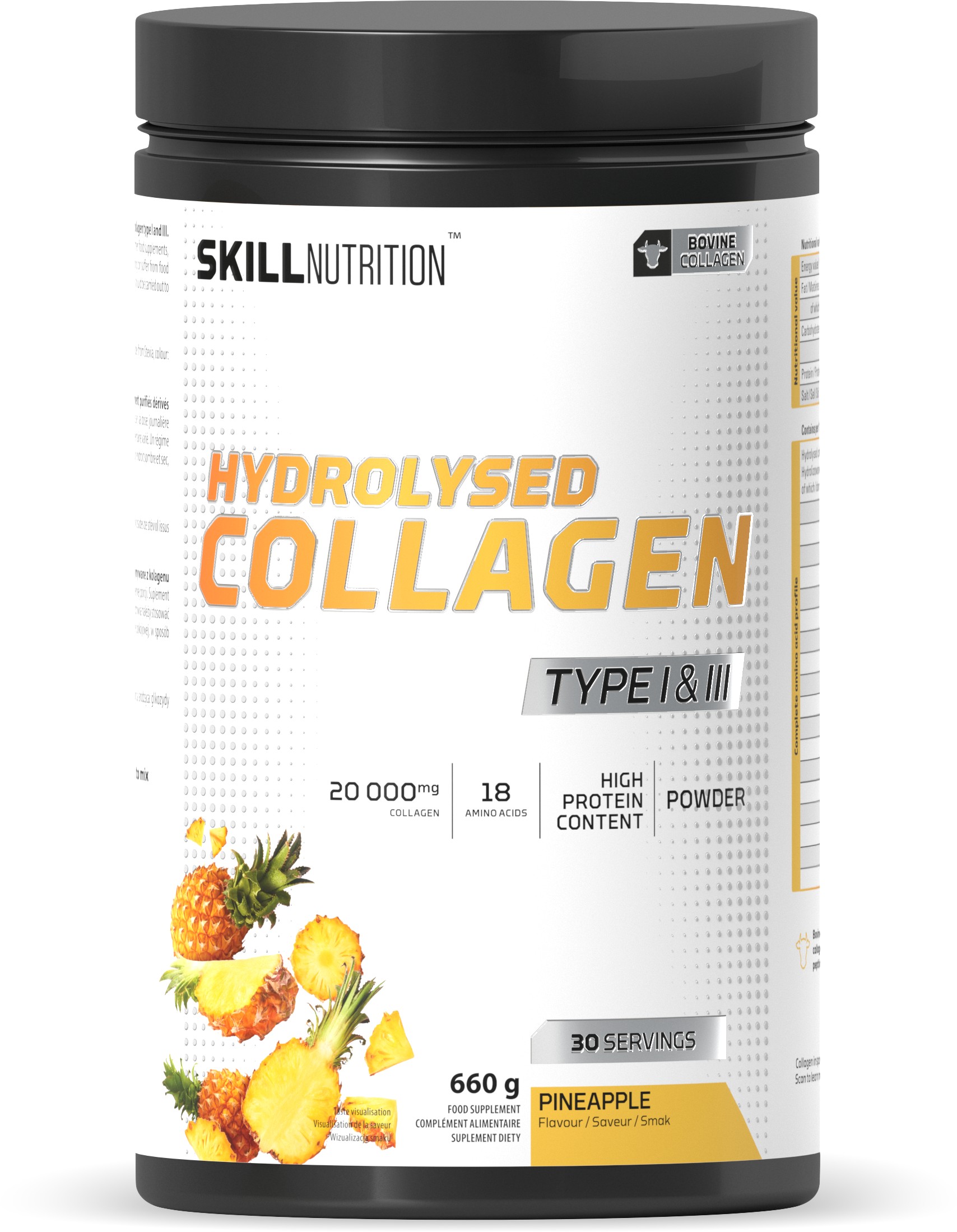 Hydrolysed Collagen Type I & III, Pineapple - 660g